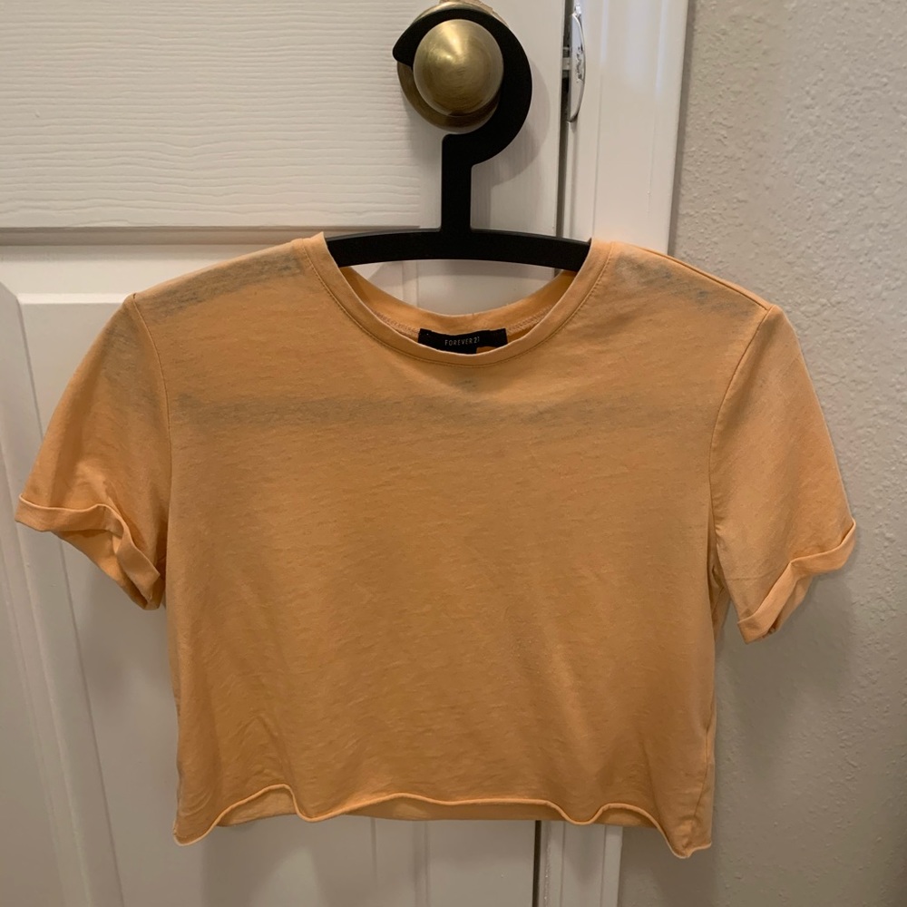 Forever 21 Peach Crop Top